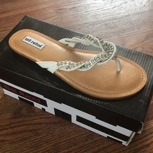 Women’s jeweled thong sandal